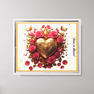 Impressão Em Tela "O Amor Brilha"