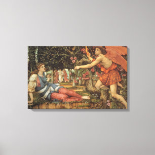 Impressão Em Tela O Amor e a Donzela por John Stanhope