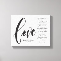 O amor é paciente, o amor é gentil, a escrita mode
