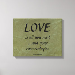 Impressão Em Tela O amor e seu cosmetólogo