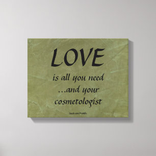 Impressão Em Tela O amor e seu cosmetólogo