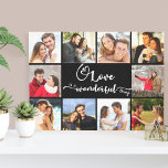 Impressão Em Tela O amor é uma foto maravilhosa do 10 preto<br><div class="desc">Crie a sua própria canvas fotográfica com 10 das suas fotografias favoritas. A design é escrita à mão com caligrafia cardíaca amorosa e lê-se "o amor é uma coisa maravilhosa". Perfeito para fotos de família ou românticas. Este design tem um fundo preto que você pode alterar se desejar (clique em...</div>