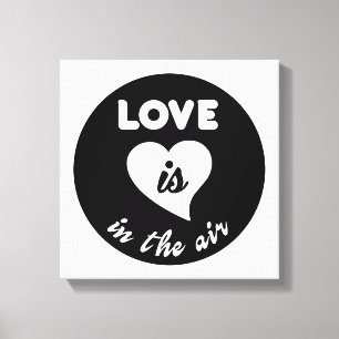 Impressão Em Tela O Amor Está No Ar