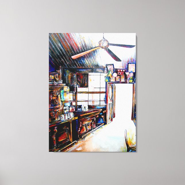 Impressão Em Tela O amor não é uma parede, é uma ponte (Frente)