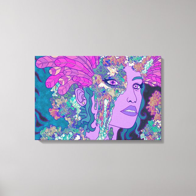 Impressão Em Tela O Anjo Azul (Frente)