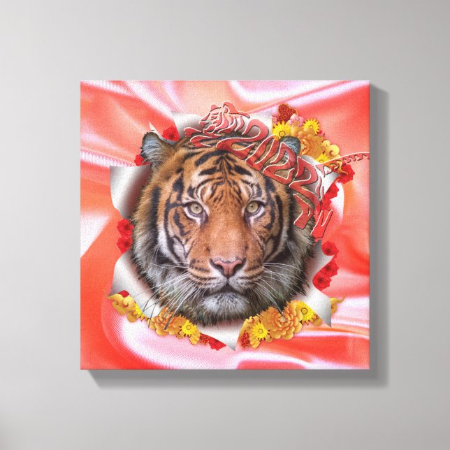 Impressão Em Tela O Ano do Tigre (Frente)