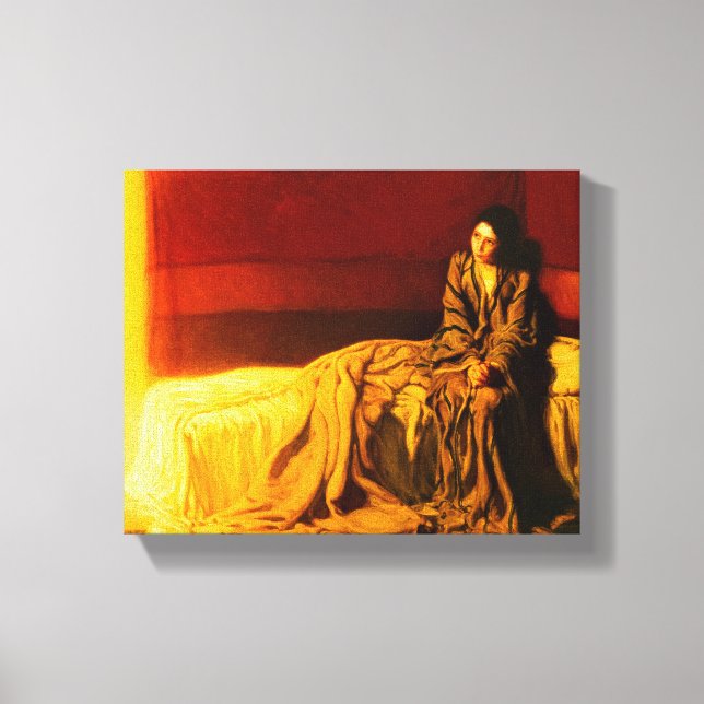 Impressão Em Tela O anúncio, 1898, de Henry Ossawa Tanner (Frente)