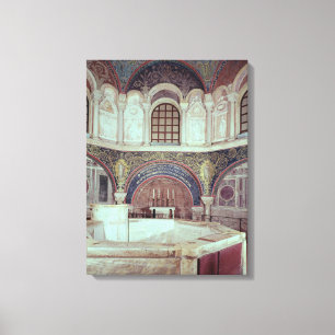 Impressão Em Tela O apse com a pia batismal baptismal