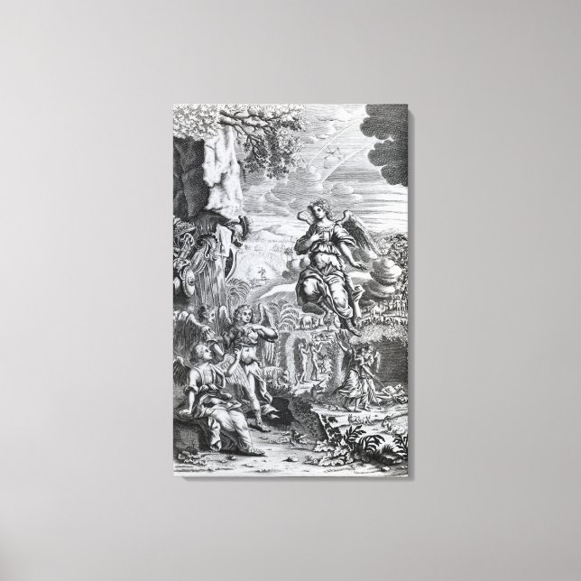 Impressão Em Tela O arcanjo Uriel informa Gabriel (Frente)