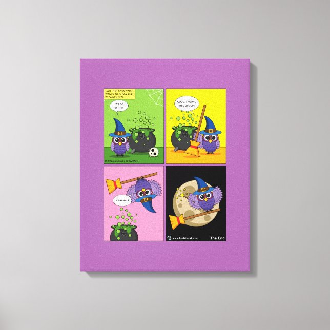 Impressão Em Tela O Assistente de Aprendizado - Limpando cômico (Frente)