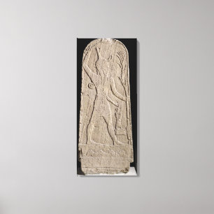 Impressão Em Tela O Baal do tempestade-deus com um raio