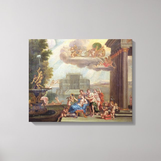 Impressão Em Tela O Banheiro de Vênus, século XVIII (Frente)