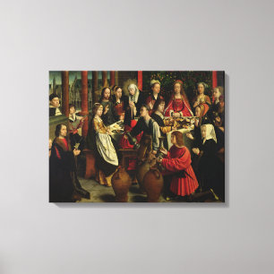 Impressão Em Tela O banquete do casamento em Cana, c.1500-03