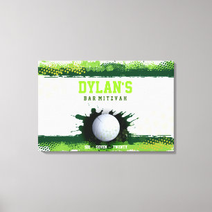 Impressão Em Tela O bar Mitzvah do RESPINGO do VOLEIBOL assina