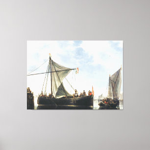Impressão Em Tela O Barco de Passagem Aelbert Cuyp