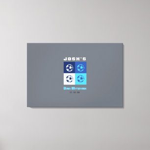 Impressão Em Tela O bastão Mitzvah do bar do FUTEBOL assina dentro 