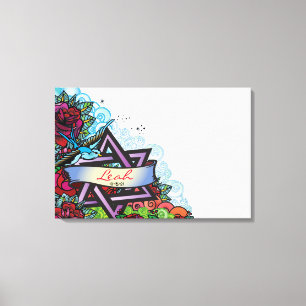 Impressão Em Tela O Bat Mitzvah BLUEBIRD Sign in Memory Conselho