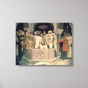 Impressão Em Tela O batismo do duque grande Vladimir, 1885-96