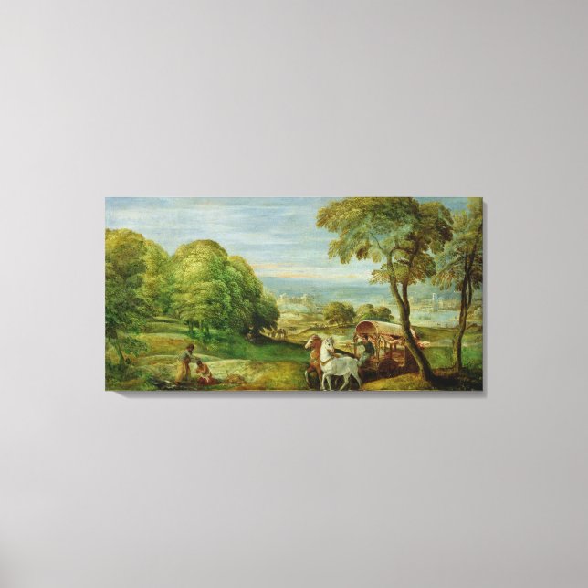 Impressão Em Tela O batismo do Eunuch etíope (Frente)