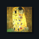Impressão Em Tela O Beijo de Gustav Klimt<br><div class="desc">O Beijo de Gustav Klimt e o Art Nouveau trabalham com folha de ouro</div>