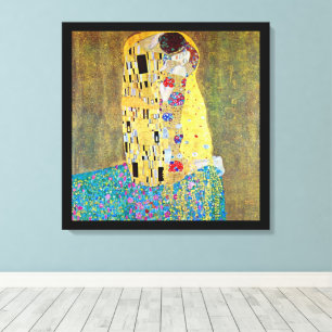 Impressão Em Tela O Beijo de Gustav Klimt, Arte Novo Antigo
