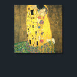 Impressão Em Tela O Beijo de Gustav Klimt, Vintage Art Nouveau<br><div class="desc">O Beijo (Der Kuss) (1907/08) de Gustav Klimt é provavelmente a sua obra mais famosa. Klimt iniciou o seu trabalho em 1907 e é o ponto alto do seu chamado "Período Ouro". O Beijo é uma vintage Era Vitoriana Simbiolismo belo amor pela arte e pintura romântica apresentando um casal romântico...</div>