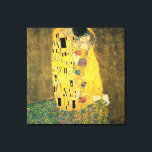 Impressão Em Tela O Beijo - Gustav Klimt<br><div class="desc">Famoso quadro romântico de Gustav Klimt. O Beijo é uma bela obra-prima para verdadeiros amantes da arte excelente.</div>