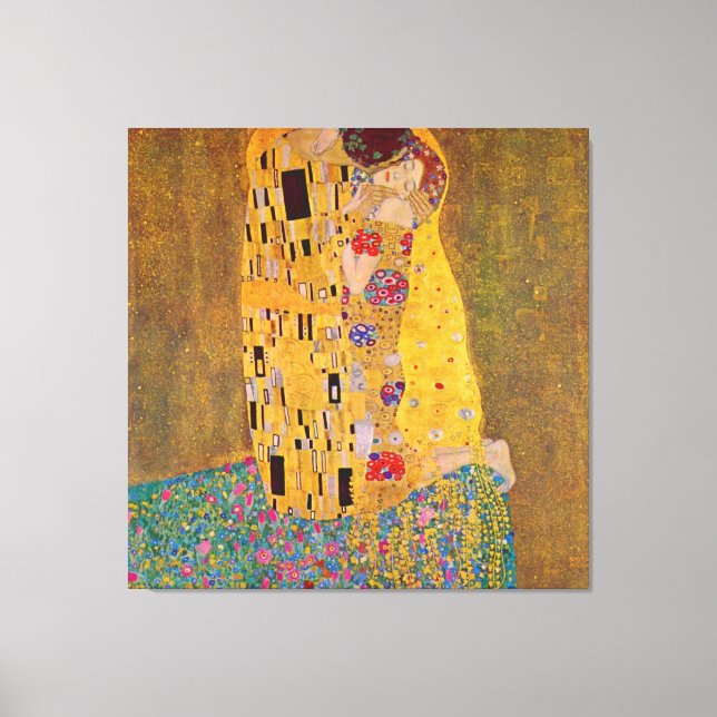 Impressão Em Tela O Beijo por Klimt (Frente)