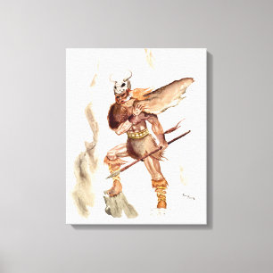 Impressão Em Tela "O Berserker" - Pintura original por arte de fanta