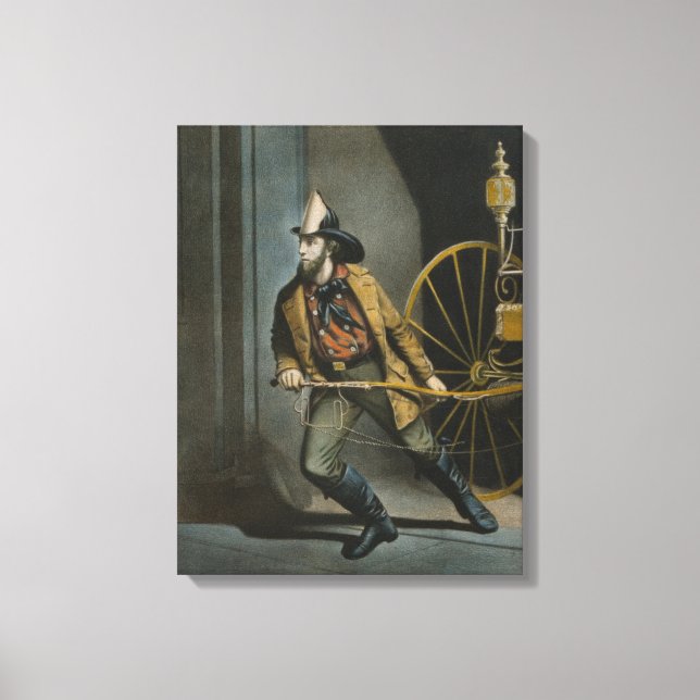 Impressão Em Tela O Bombeiro Americano: Sempre Pronto (Frente)