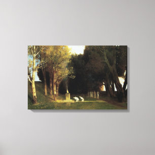 Impressão Em Tela O Bosque Sagrado por Arnold Bocklin, Arte Antigo