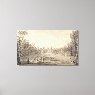 Impressão Em Tela O Bowling Green em Claremont, 1738 (gravura)