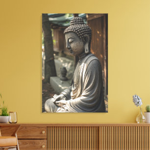 Impressão Em Tela O Buddha Silencioso