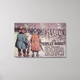 Impressão Em Tela O Budget', 1909 do pessoa