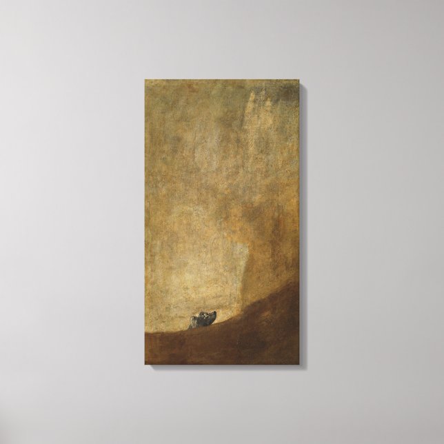 Impressão Em Tela O Cachorro de Francisco Goya (Frente)