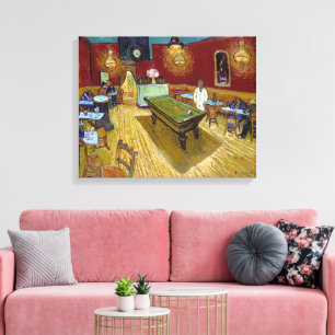 Impressão Em Tela O Café da Noite   Van Gogh  