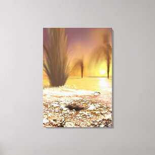 Impressão Em Tela O calote polar polar sul marciano