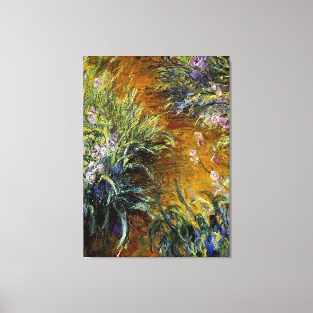 Impressão Em Tela O Caminho Através das Irrises (Frente)