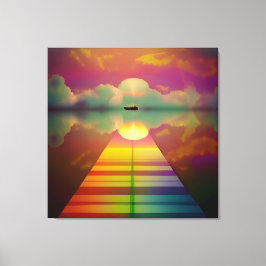 Impressão Em Tela O caminho para o destino desconhecido