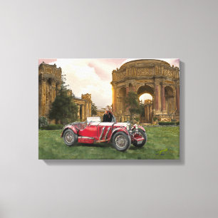 Impressão Em Tela O Carro Vermelho