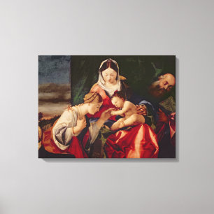 Impressão Em Tela O casamento místico do santo Catherine, 1505/8