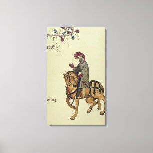 Impressão Em Tela O cavaleiro, detalhe do fac-símile de