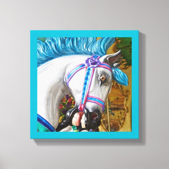 Impressão Em Tela O Cavalo Pintado de Feliz-volta 2 (Frente)