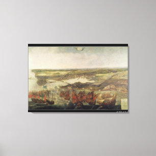 Impressão Em Tela O cerco de La Rochelle em 1628
