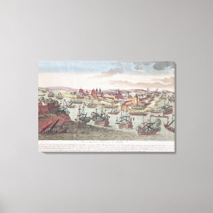 Impressão Em Tela O cerco de Malta, o 12 de junho de 1798