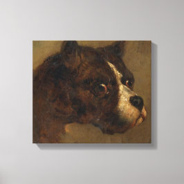 Impressão Em Tela O Chefe de um Bulldog (por Théodore Géricault)
