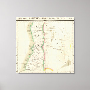 Impressão Em Tela O Chile e Argentina 33