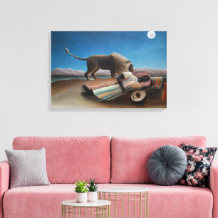 Impressão Em Tela O Cigano Adormecido Henri Rousseau