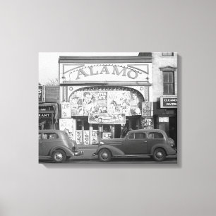 Impressão Em Tela O Cinema Alamo, 1937