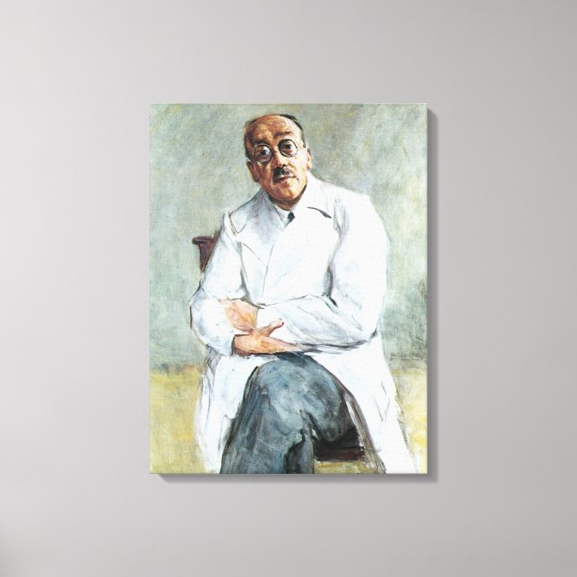 Impressão Em Tela O cirurgião (por Max Liebermann) (Frente)